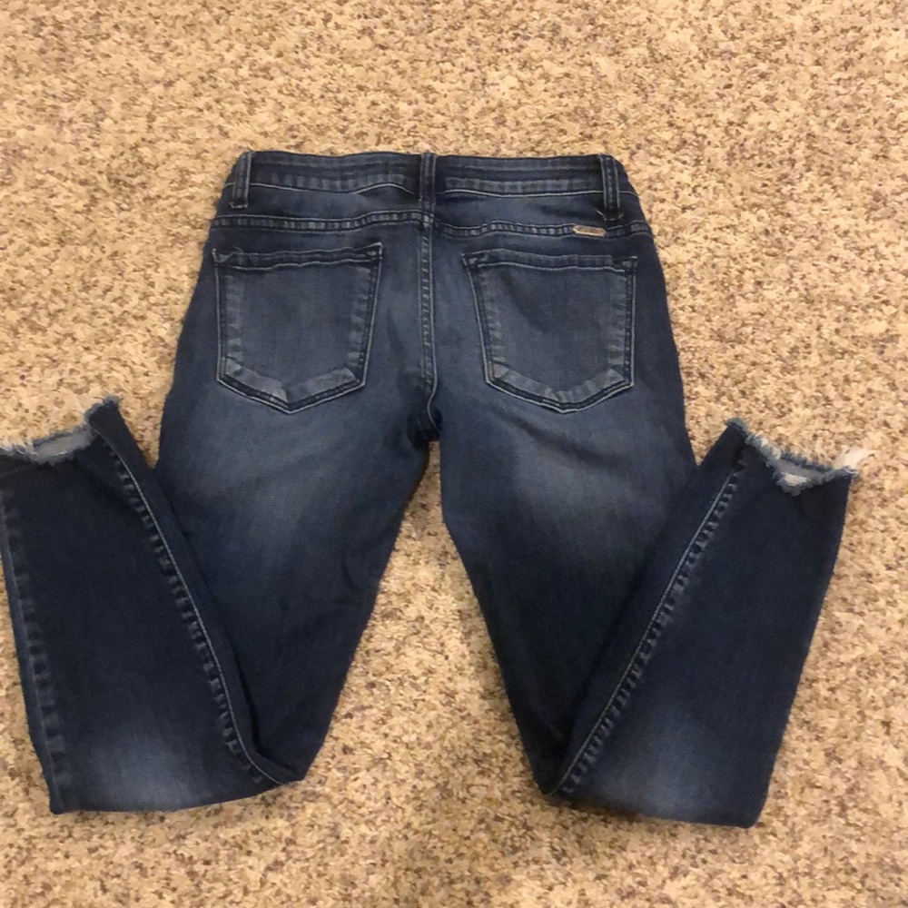 Kancan style VBK1195A short jeans no holes stretch